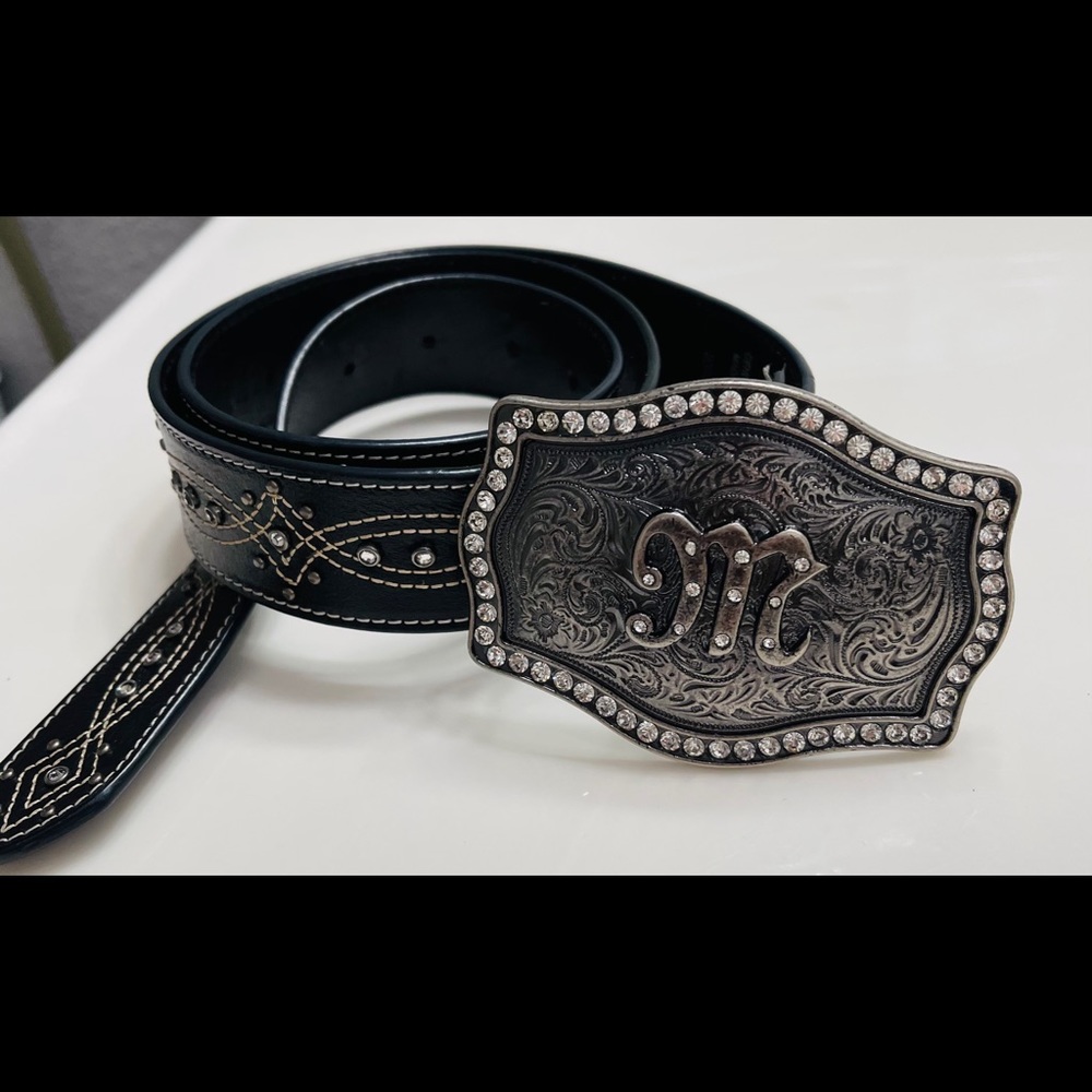 Miss Me belt Bling leather belt